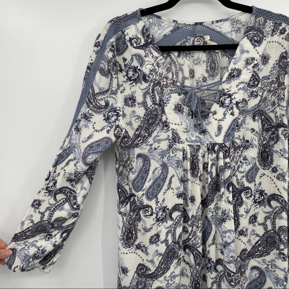 Altard State White & Blue Paisley Dress - Picture 9 of 14
